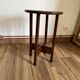Wooden pedestal table