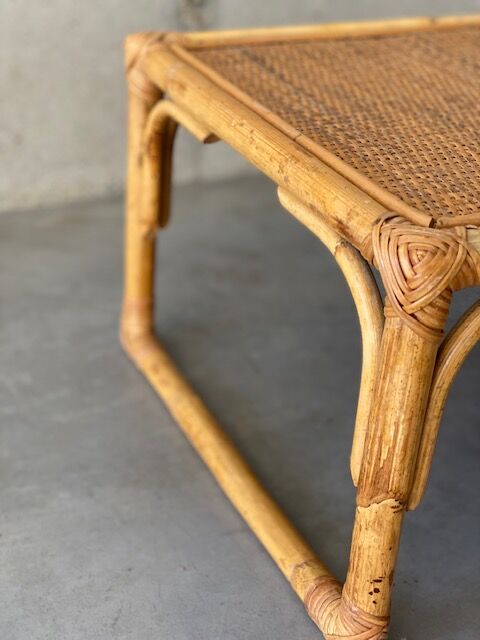 Rattan coffee table