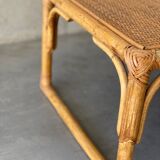 Table basse en rotin
