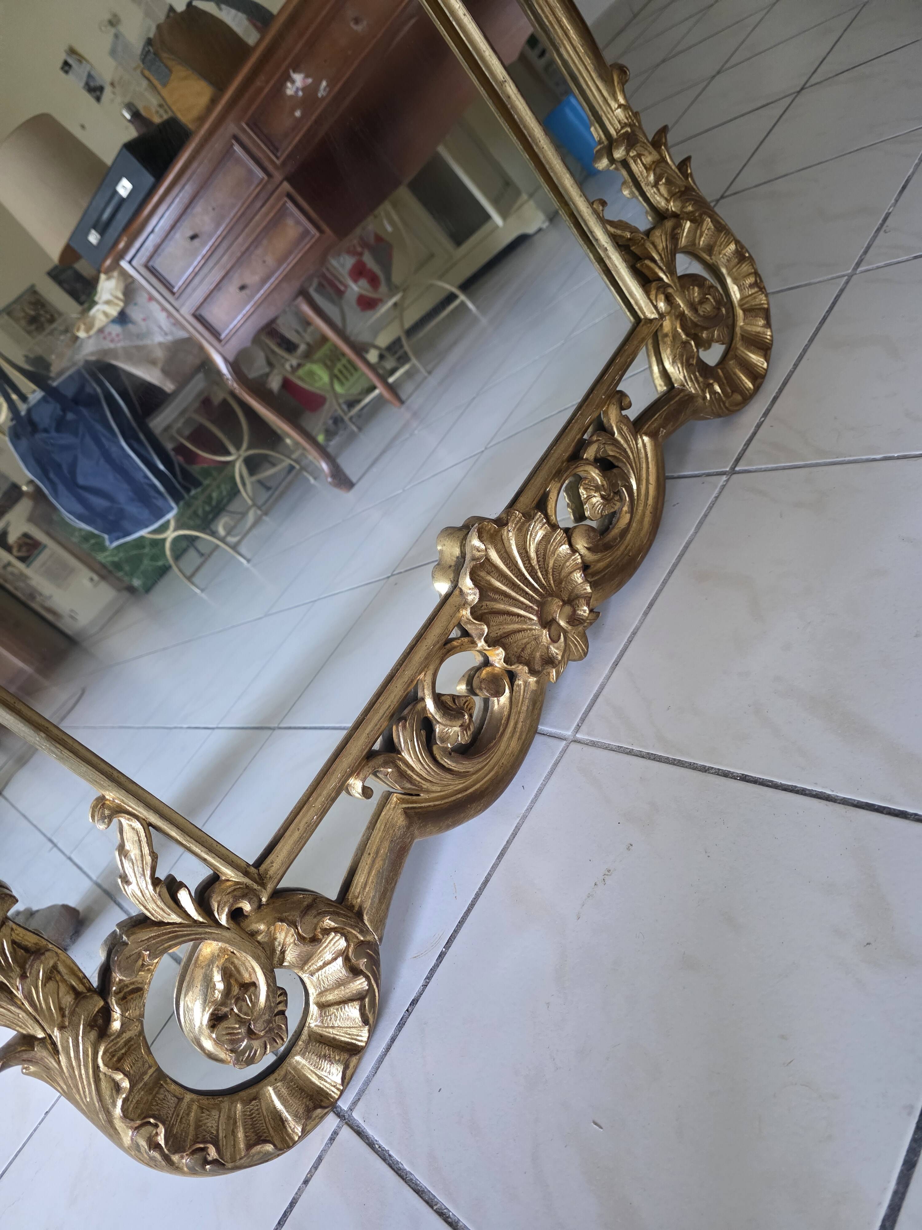 Miroir style Louis XV Rocaille