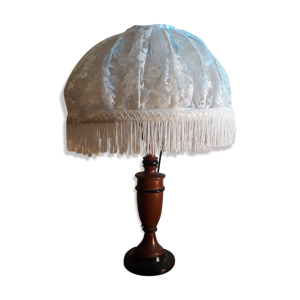 Lampe bois exotique et