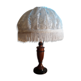 Exotic wood lamp and its 45x30 lace offal