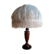 Exotic wood lamp and its 45x30 lace offal