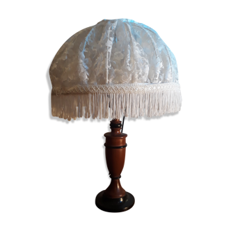 Exotic wood lamp and its 45x30 lace offal
