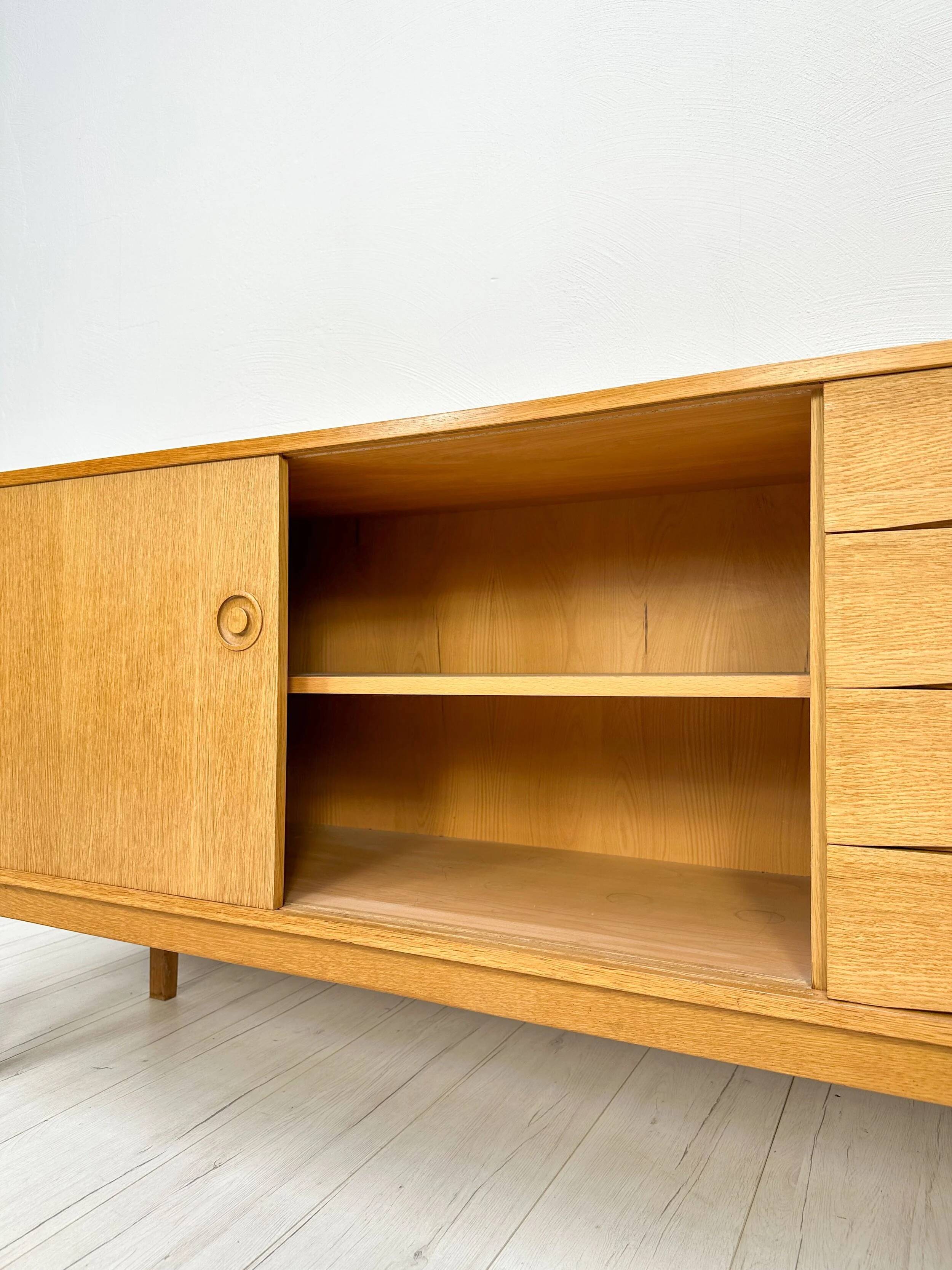 1960s Vintage Scandinavian Erik Wørts for IKEA Oak Sideboard
