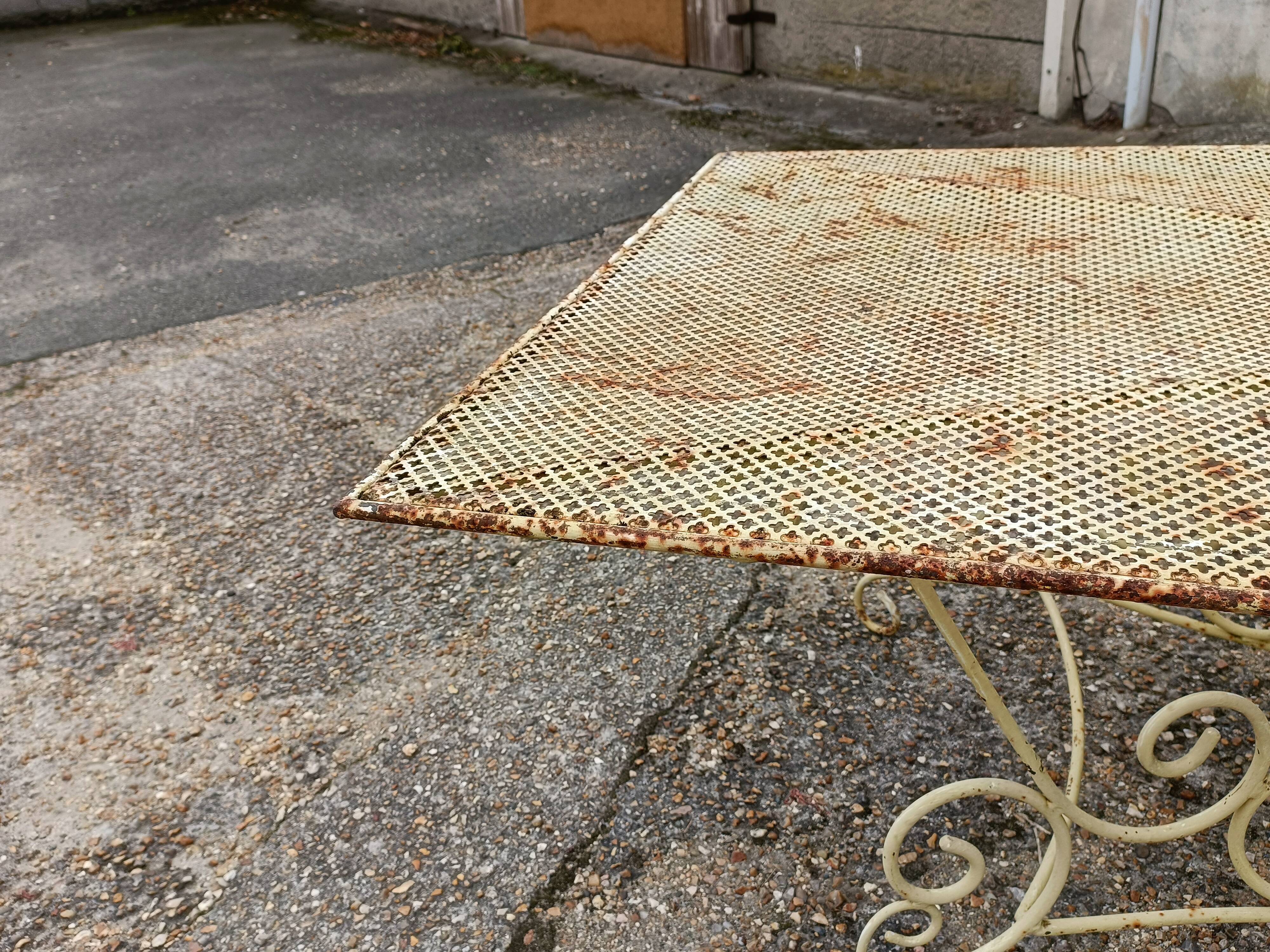 Wrought iron garden table full old garden furniture