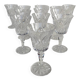 12 Saint Louis crystal glasses, Camargue model, circa 1970.