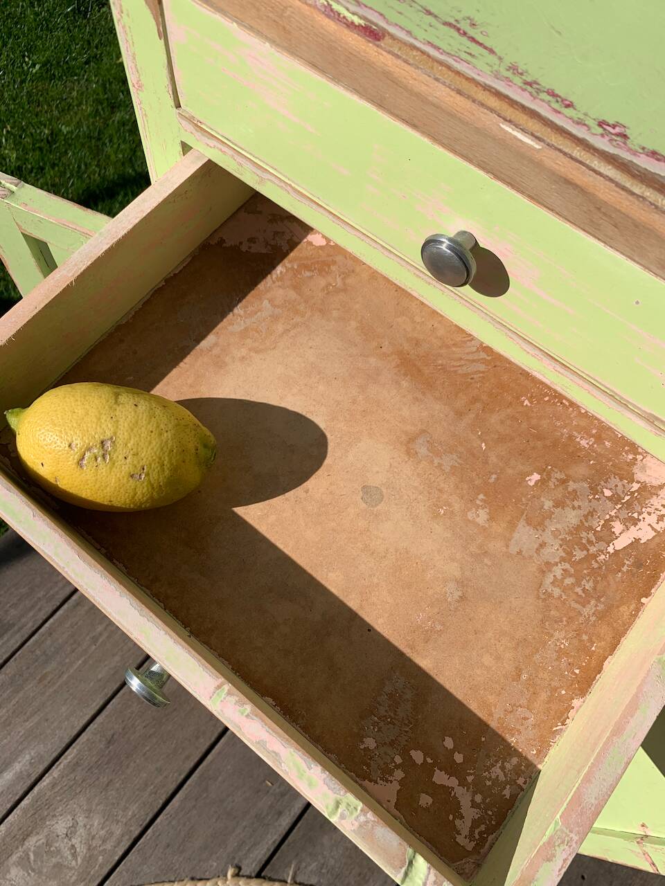 Parisian buffet in patinated wood