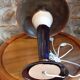 Lampe art déco en bakélite et cuivre