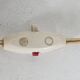 Mid-century sixties table lamp with opaline glass shade, France