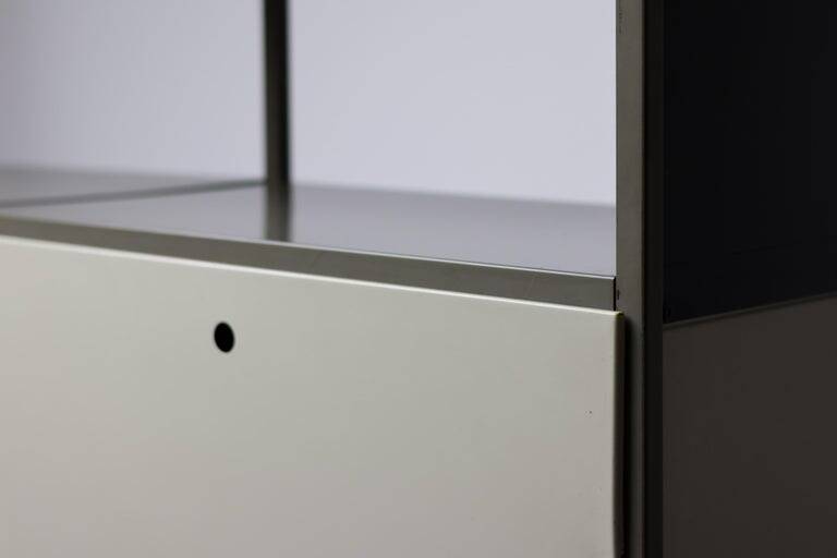 Wim Rietveld Model 663-2 Modular Metal Storage Cabinet for Gispen, 1954
