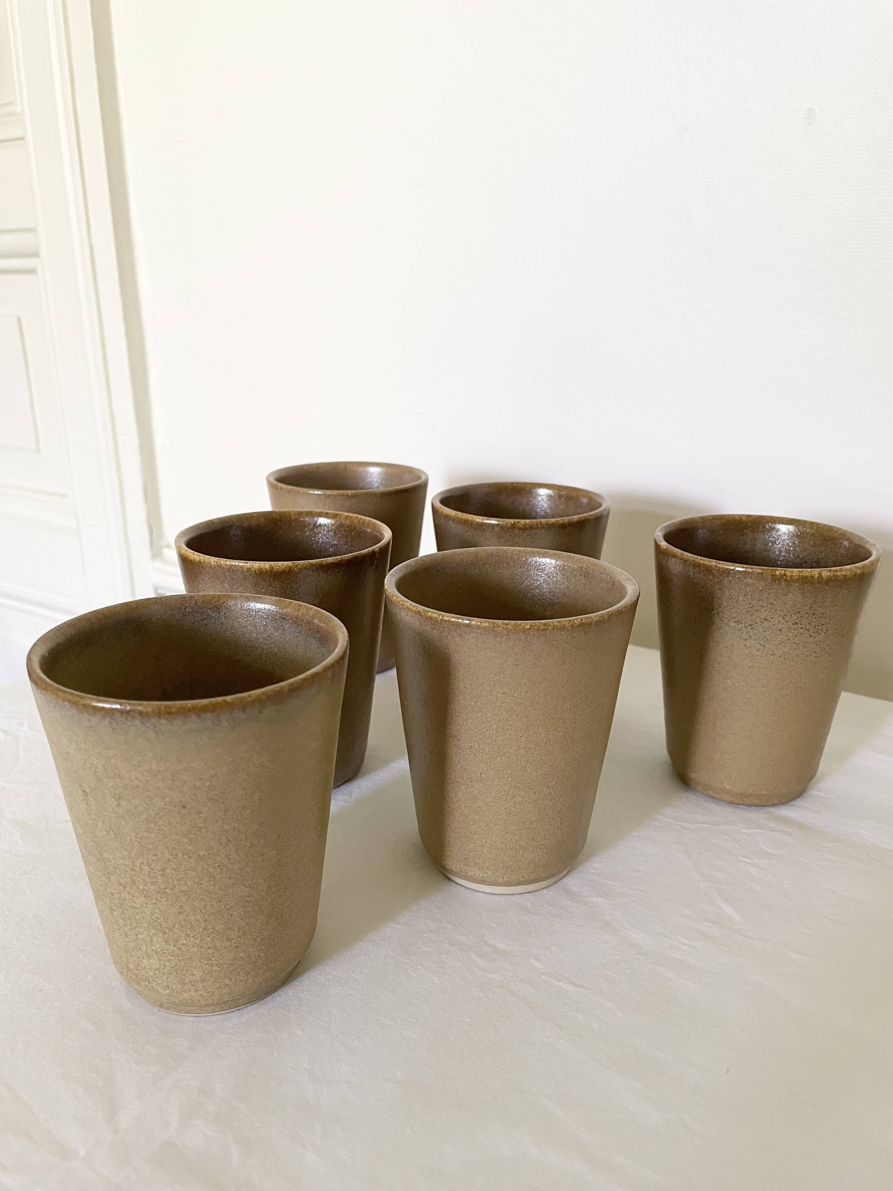 Digoin stoneware mugs