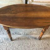 Oval walnut table