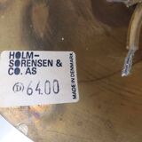 Set of 2 vintage Holm Sorensen brass pendant lamps 6400