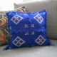 Coussin berbère bleu