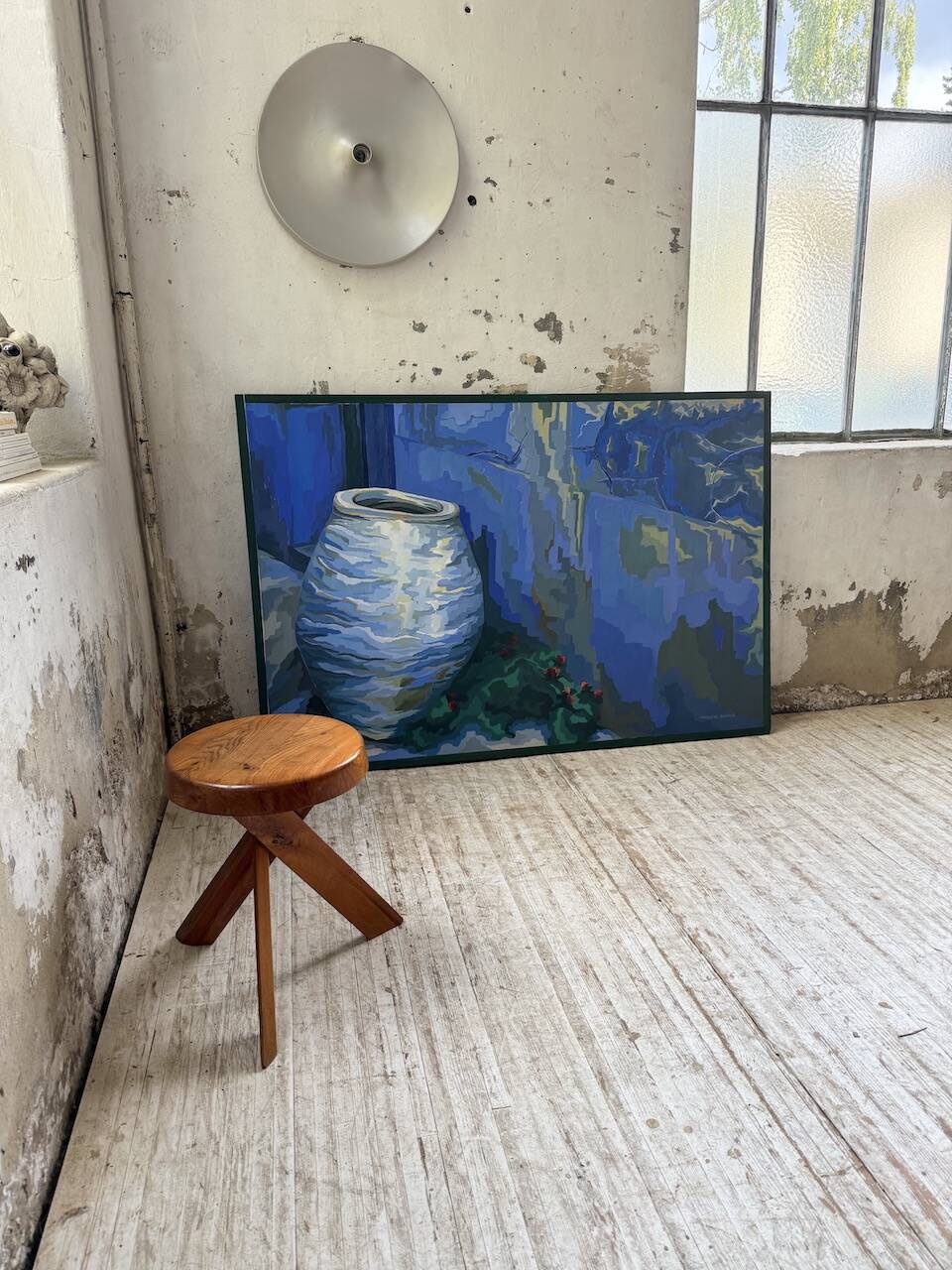 Saunière Audouze XL blue jar painting