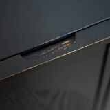 Black brutalist sideboard by Musterring