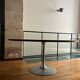 Table ovale vintage pied tulipe Georges Frydman pour EFA 1970