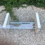 Travertine coffee table