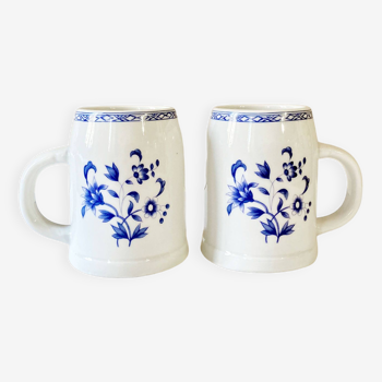 Paris porcelain mugs