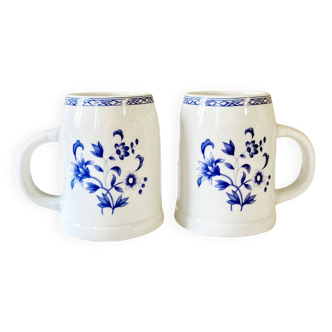 Paris porcelain mugs