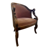 Fauteuil cabriolet col de cygne