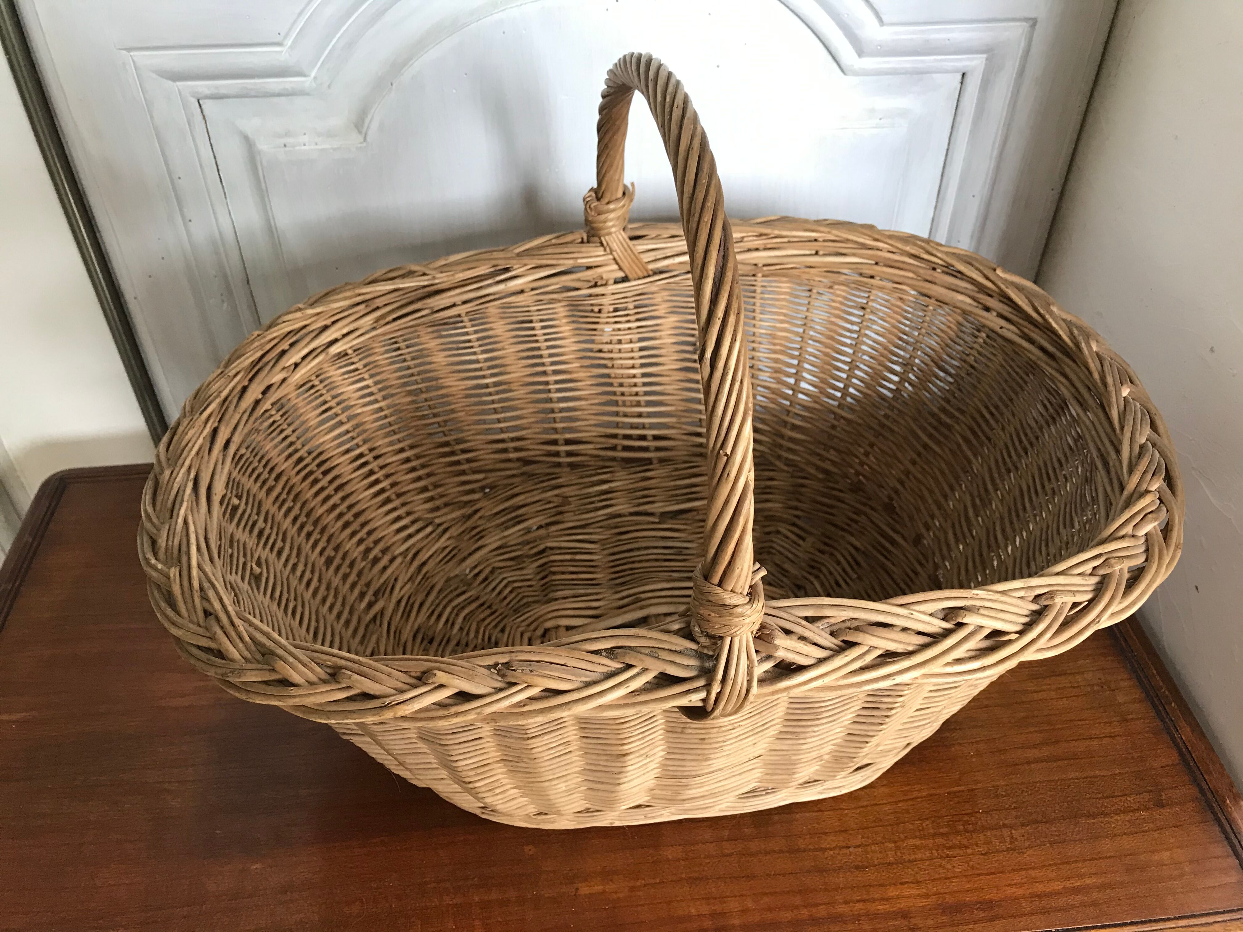 Vintage wicker basket