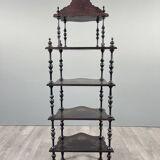 Étagère Napoléon III en bois noirci, fin XIXe siècle