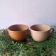 4 pretty vintage stoneware coffee cups