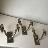 Three pairs of 60/70s neoclassical wall light