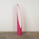 Lipstick mirror, pink, Italian design, 1970s, designer: Rodolfo Bonetto