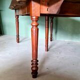 Antique french oak louis philippe coulissen table
