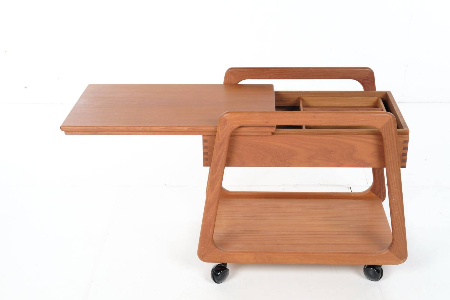 Chariot à couture Sika Mobler, teck, Danemark, vintage, années 1960