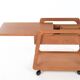Sika Mobler sewing trolley, teak, Denmark, vintage, 1960s