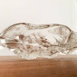 Frosted glass bowl with snail patterns, 1960s.