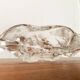 Frosted glass bowl with snail patterns, 1960s.