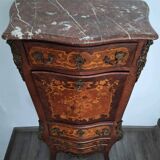 Antique secretary with marble top, late 19th century office furniture