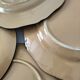 4 antique plates in hand-painted faience