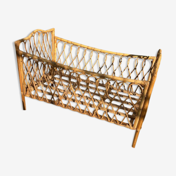 Rattan children's bed