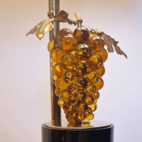 Lampe ''Raisin Ambre'' années 80's