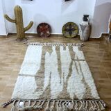 Berber Beni Ouarain rug from Morocco - Handmade wool, 180×120 cm