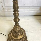 Golden bronze tripod lamp