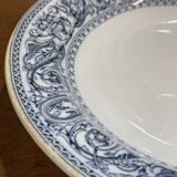 Plat rond creux en porcelaine anglaise Minton, modèle Florentine