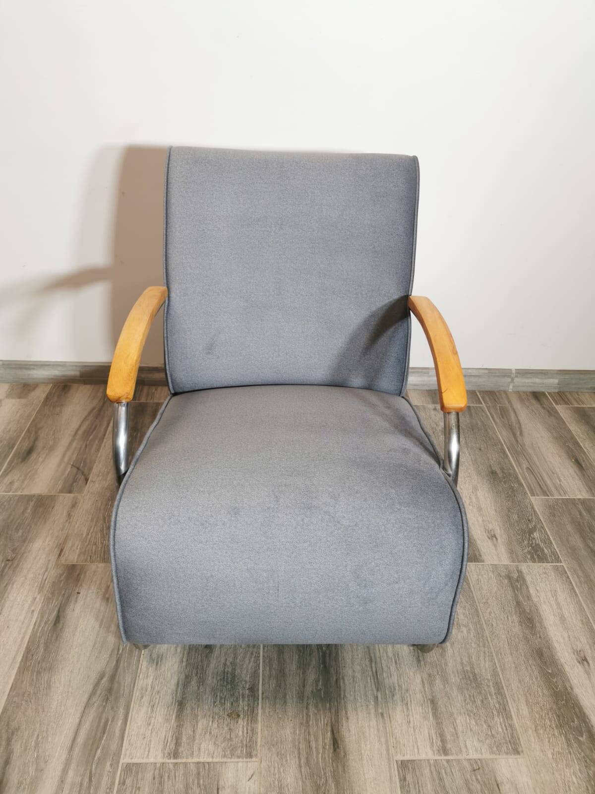 Fauteuil Bauhaus par Mücke Melder, 1940s