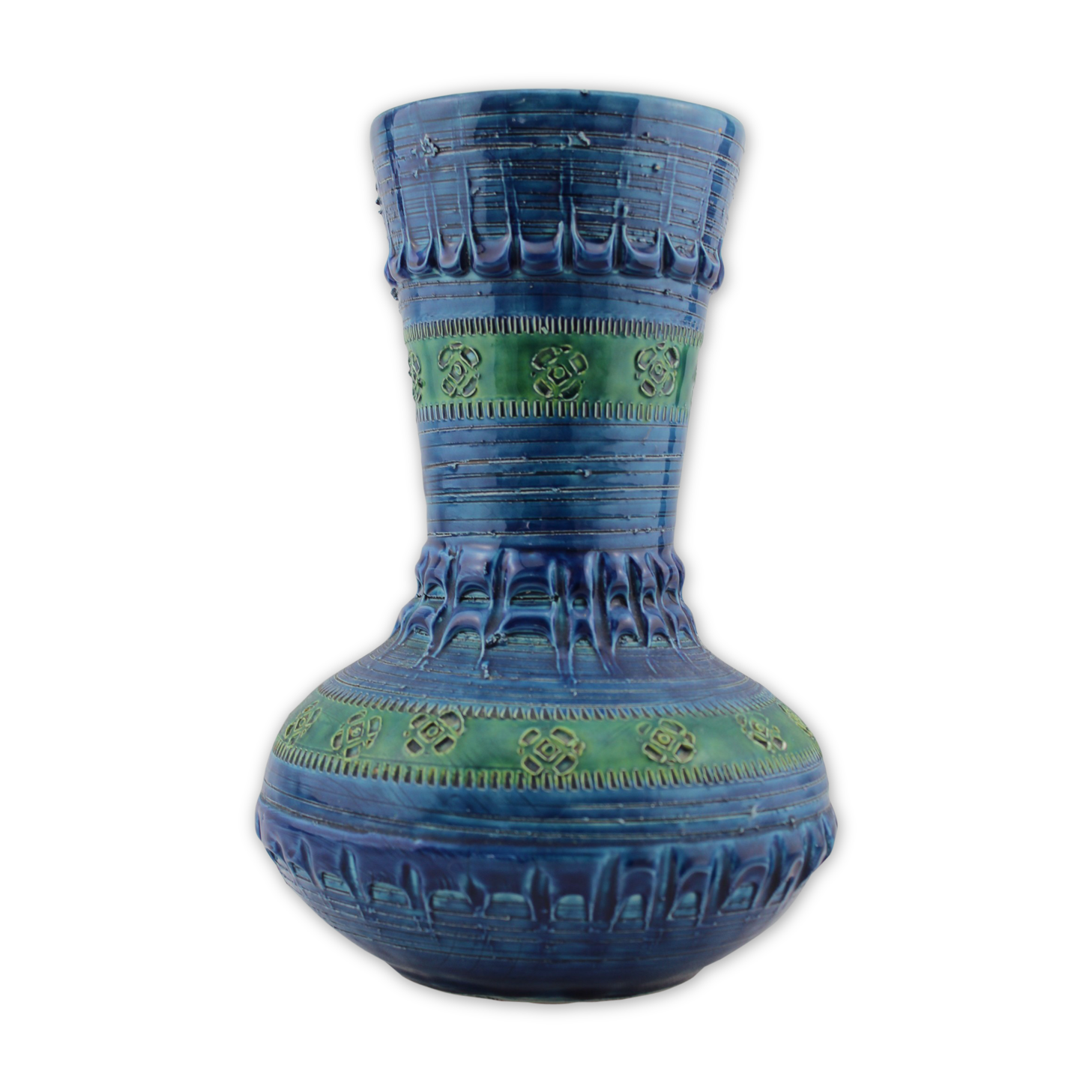 Aldo London Diamond 25cm for Bitossi Rimini Blue ceramic vase