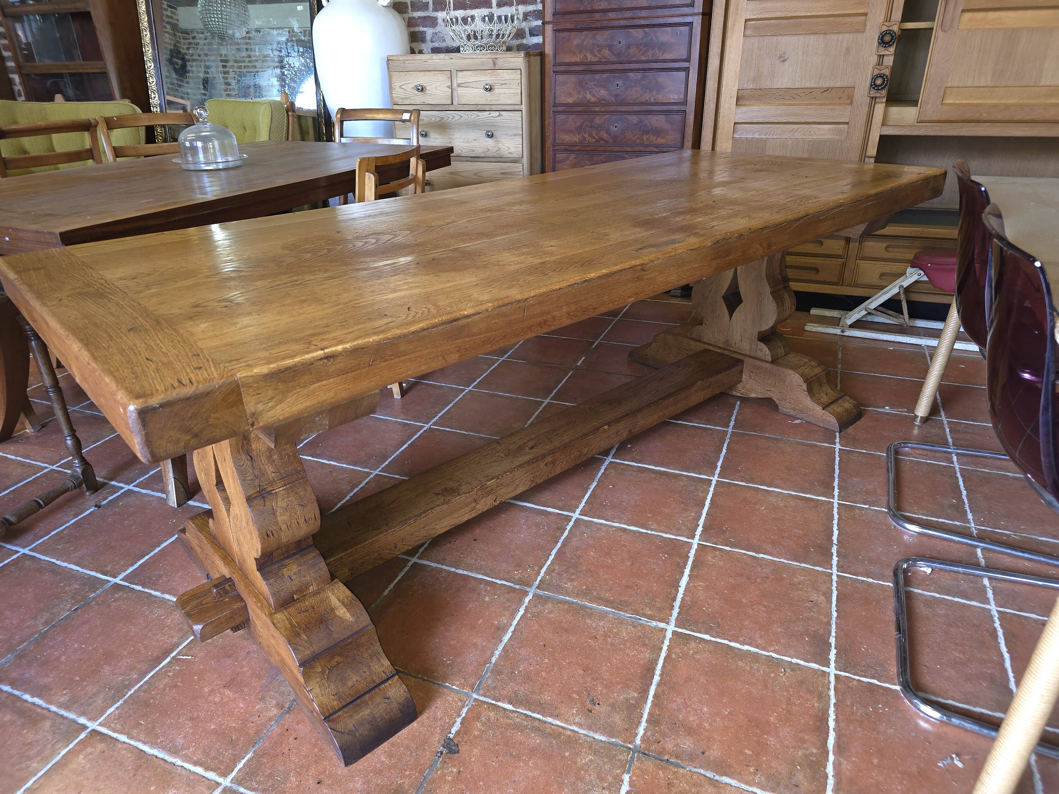 Oak farmhouse table