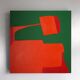 Peinture originale orange "équilibre" par Bodasca