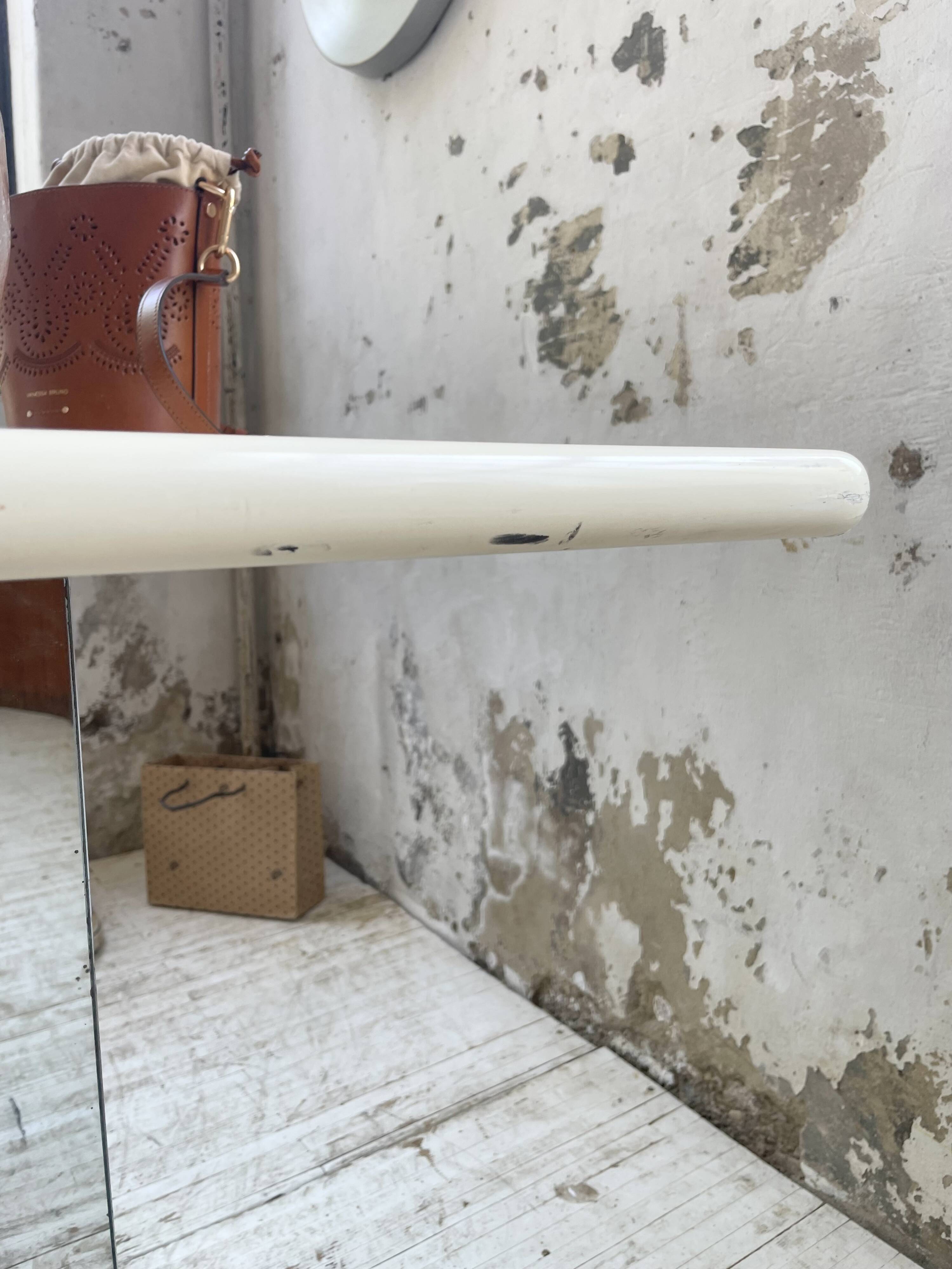 80s lacquered desk and mirror