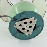 Vintage metal lamp with dimmer and original lampshade