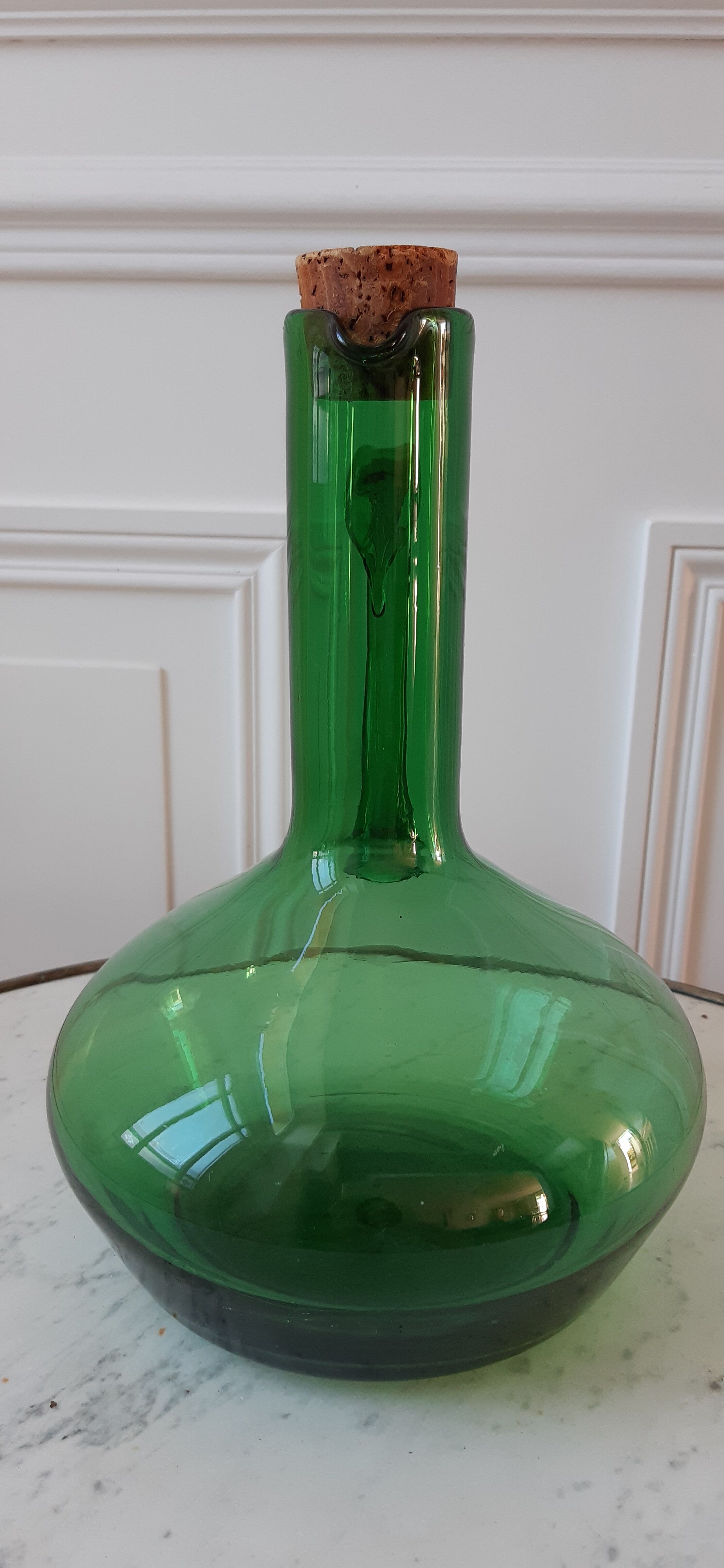 Green bottle / pitcher 60s-70s
